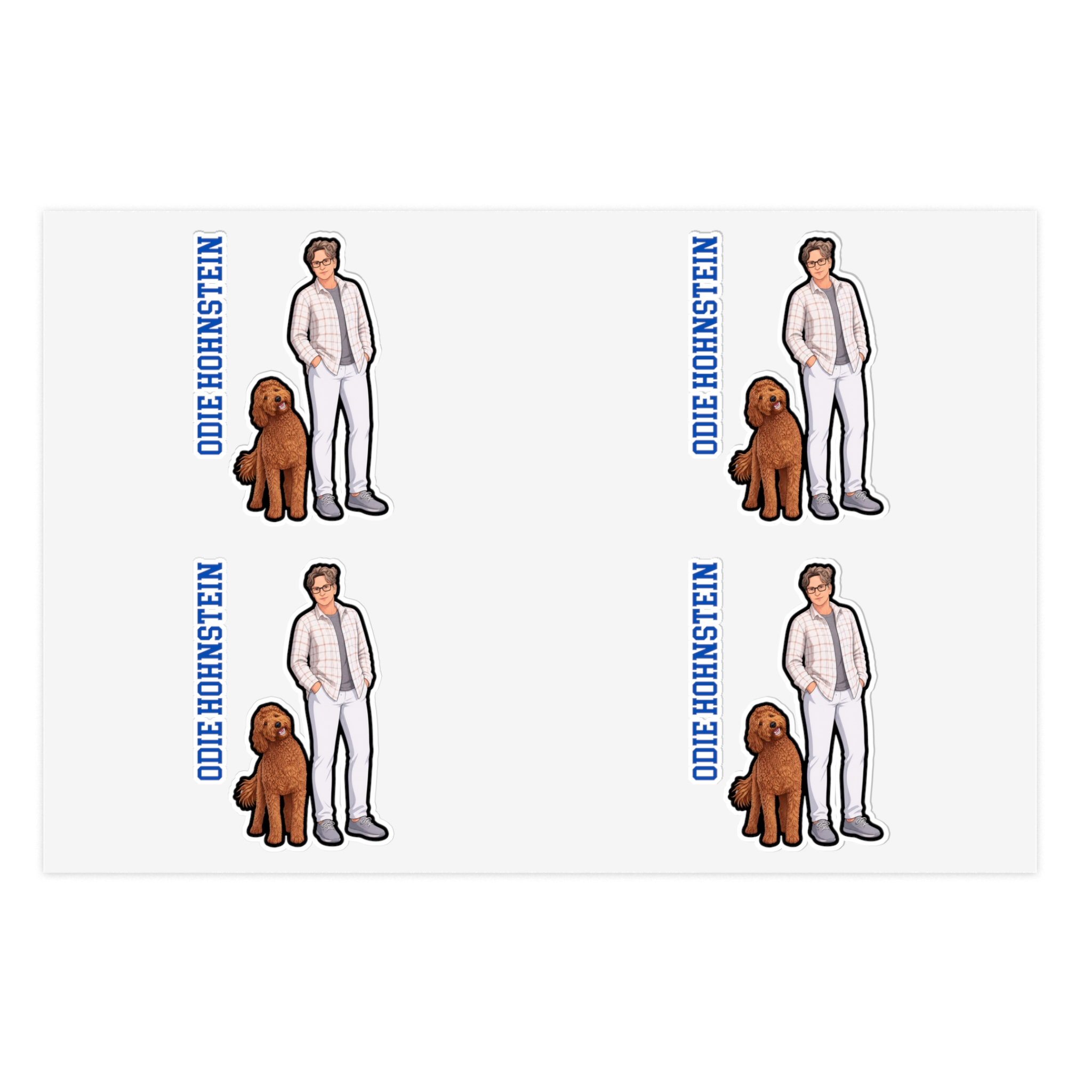 Sticker Sheet — character_name_vertical in Classic