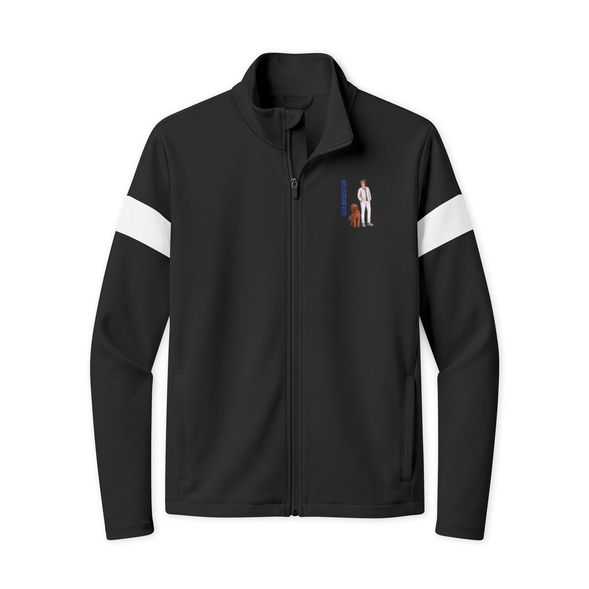 Travel Full-Zip Jacket — character_name_vertical in Black/ White