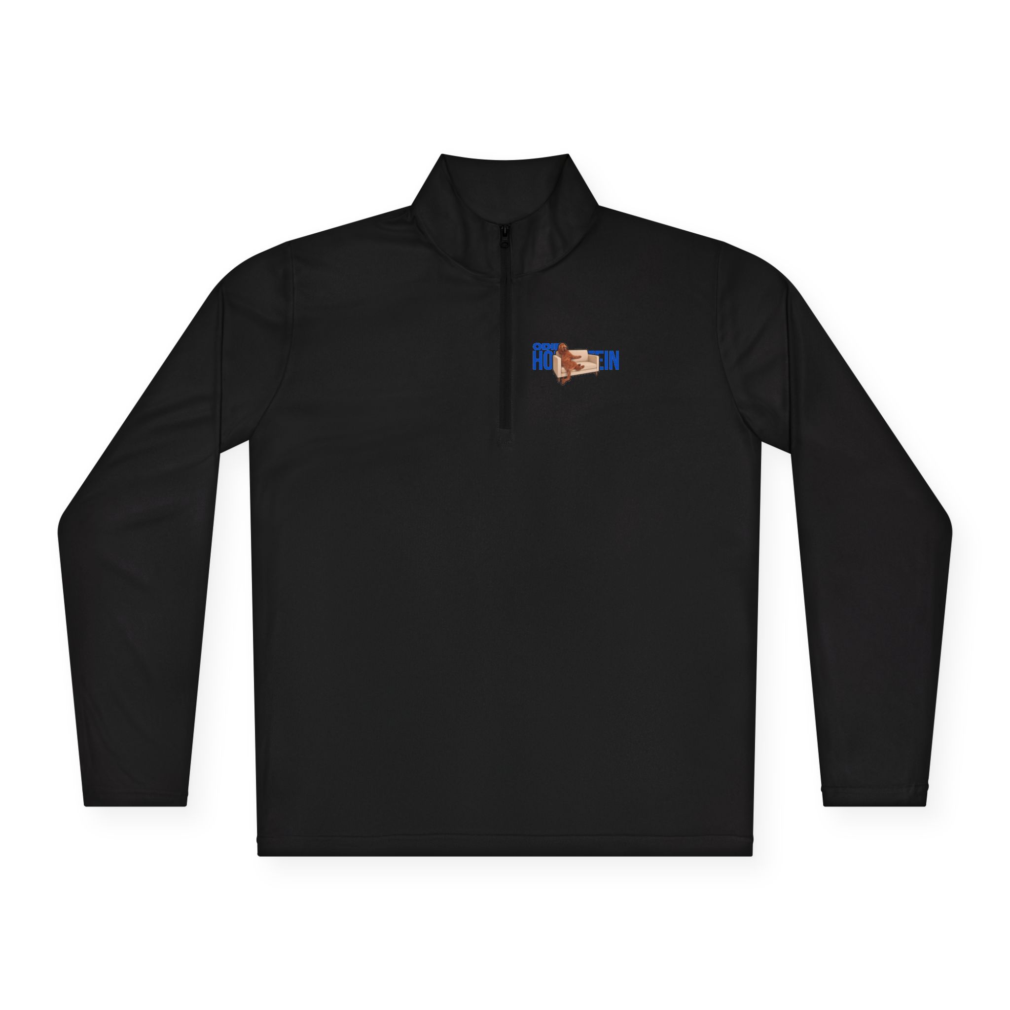 Q-Zip Pullover — character_player_name in Black