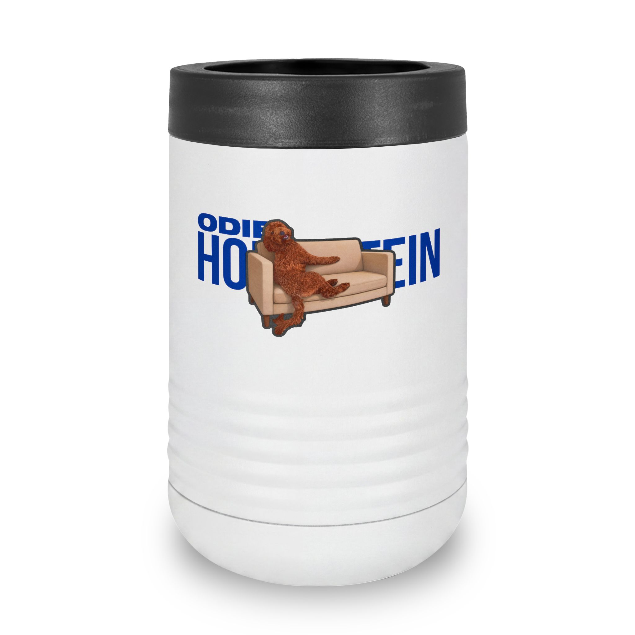 Stainless Can Cooler — character_player_name in White