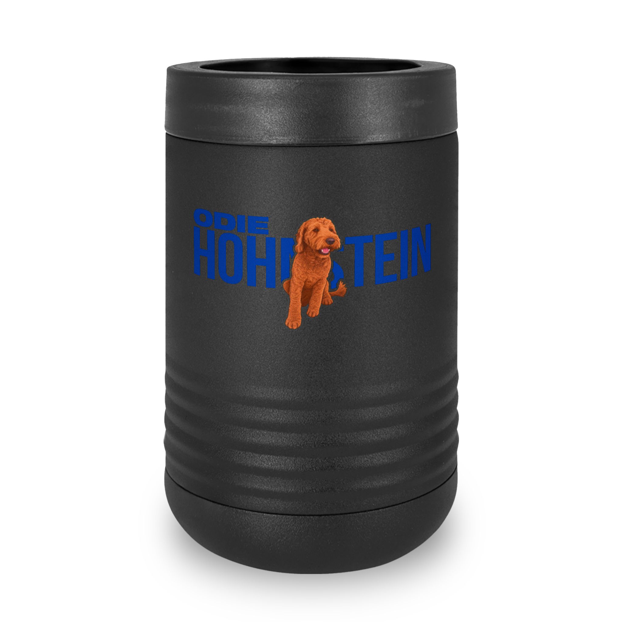 Stainless Can Cooler — character_player_name in Black