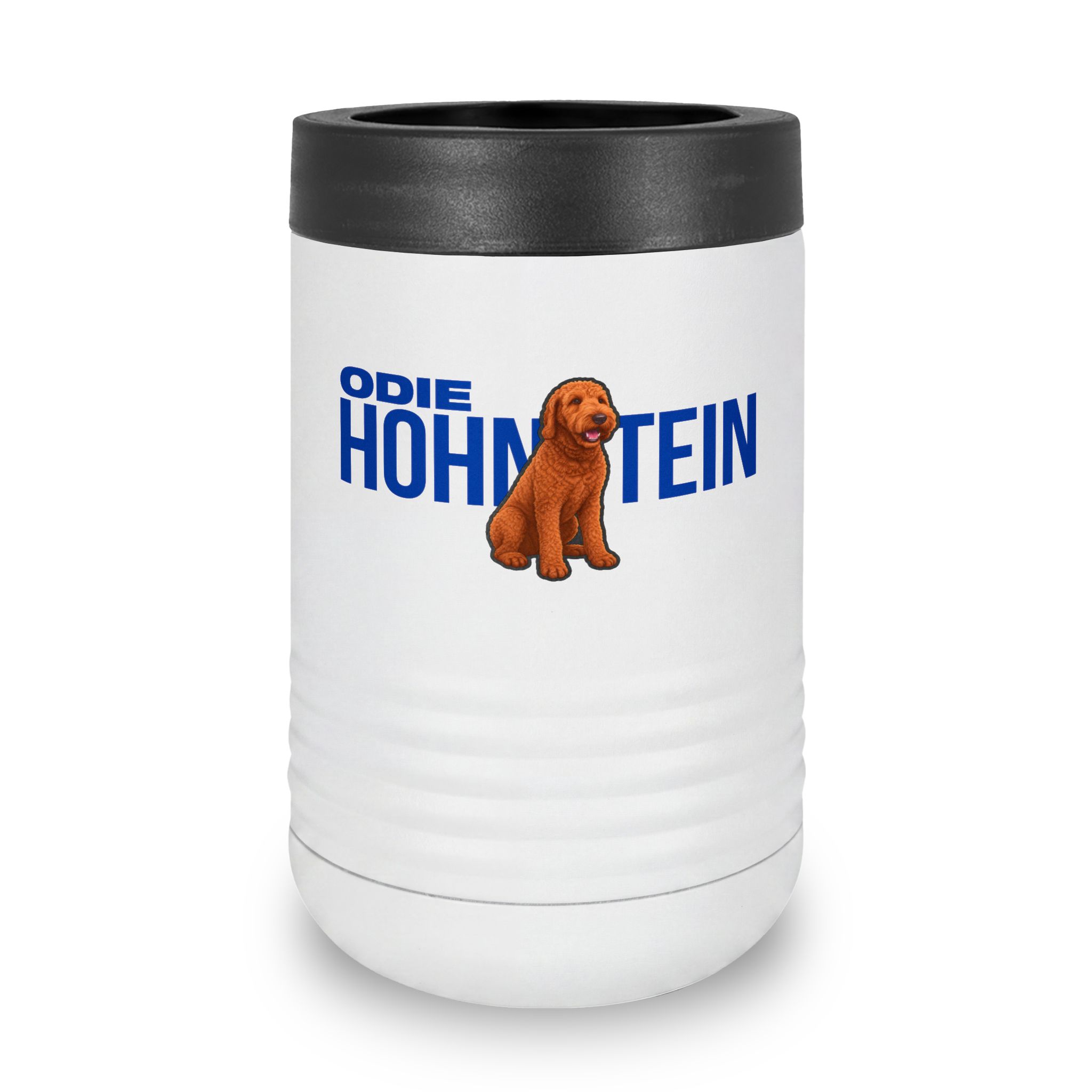 Stainless Can Cooler — character_player_name in White