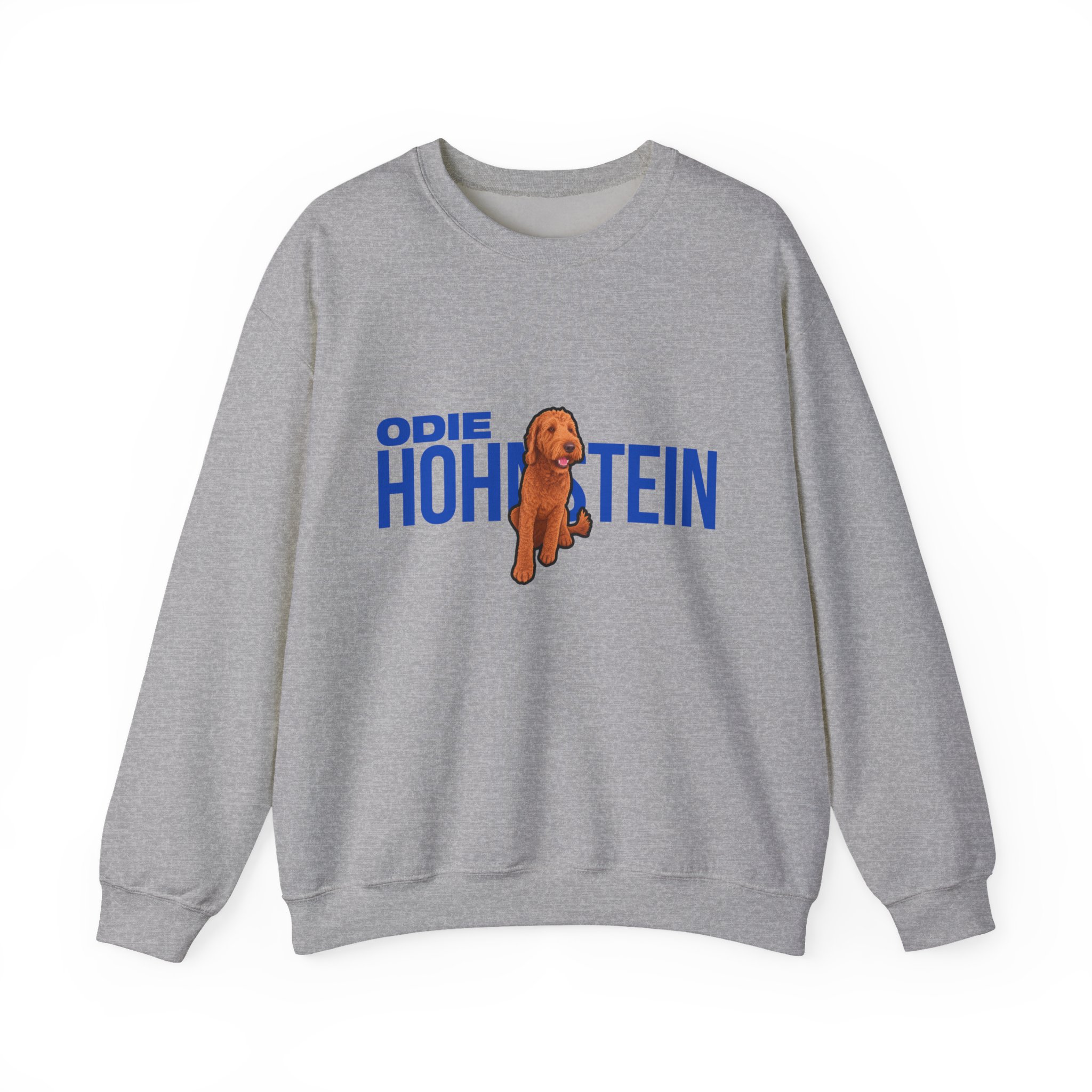 Crewneck Sweatshirt — character_player_name in Grey