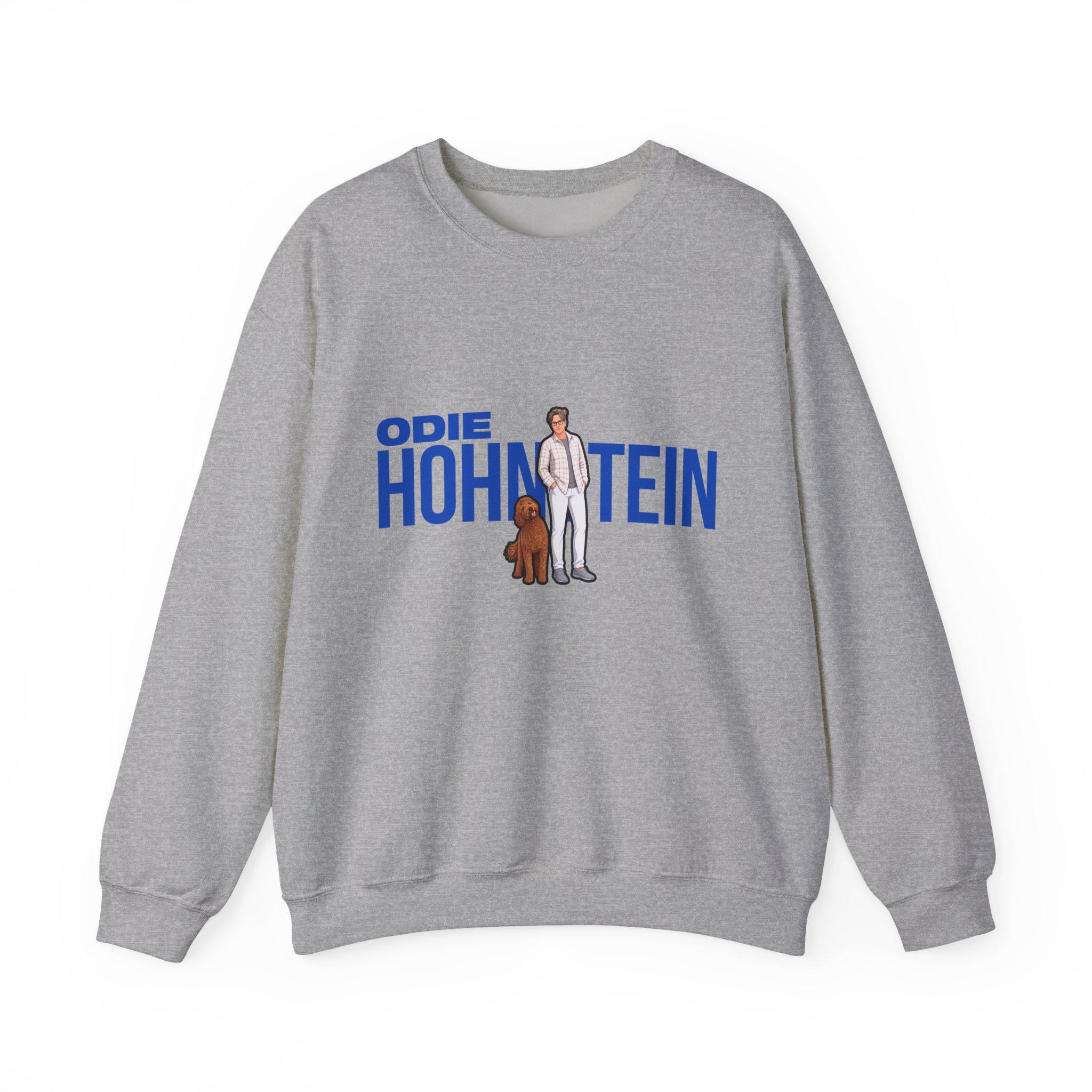 Crewneck Sweatshirt — character_player_name in Grey