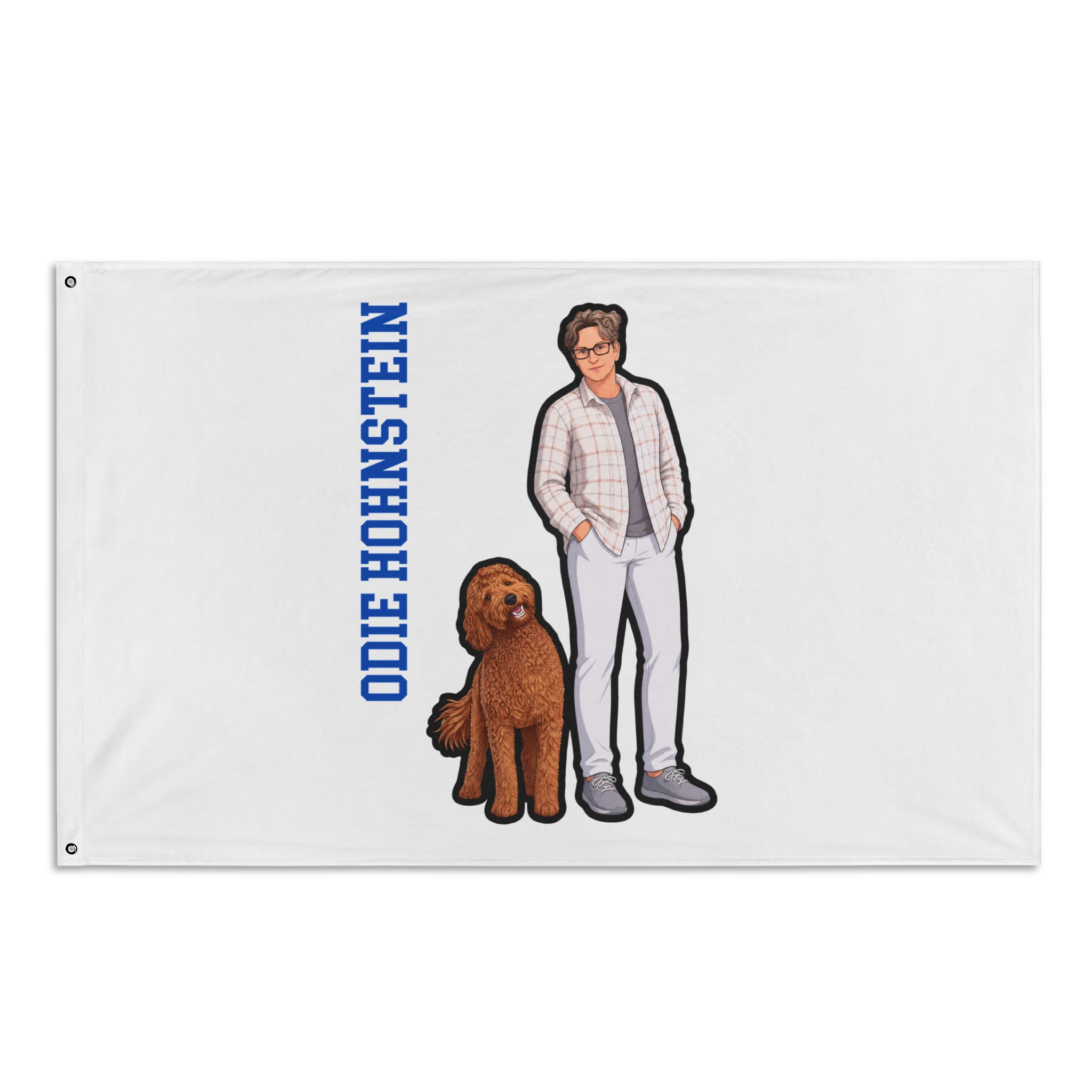 All-Over Print Flag — character_name_vertical in Classic