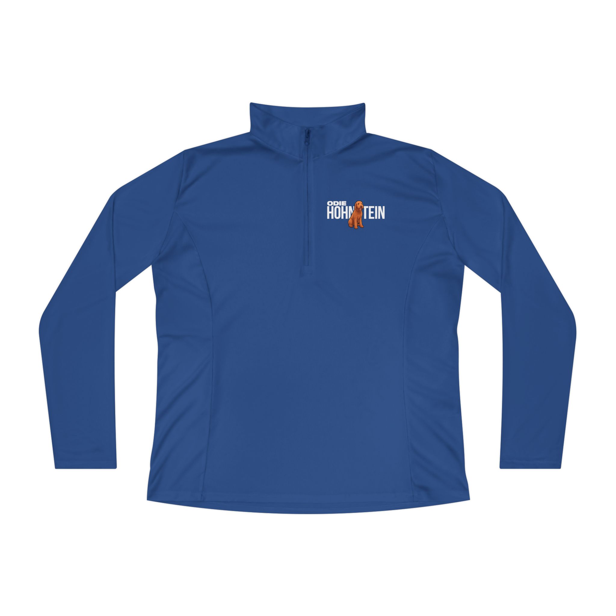 Women's Q-Zip Pullover — character_player_name in Royal