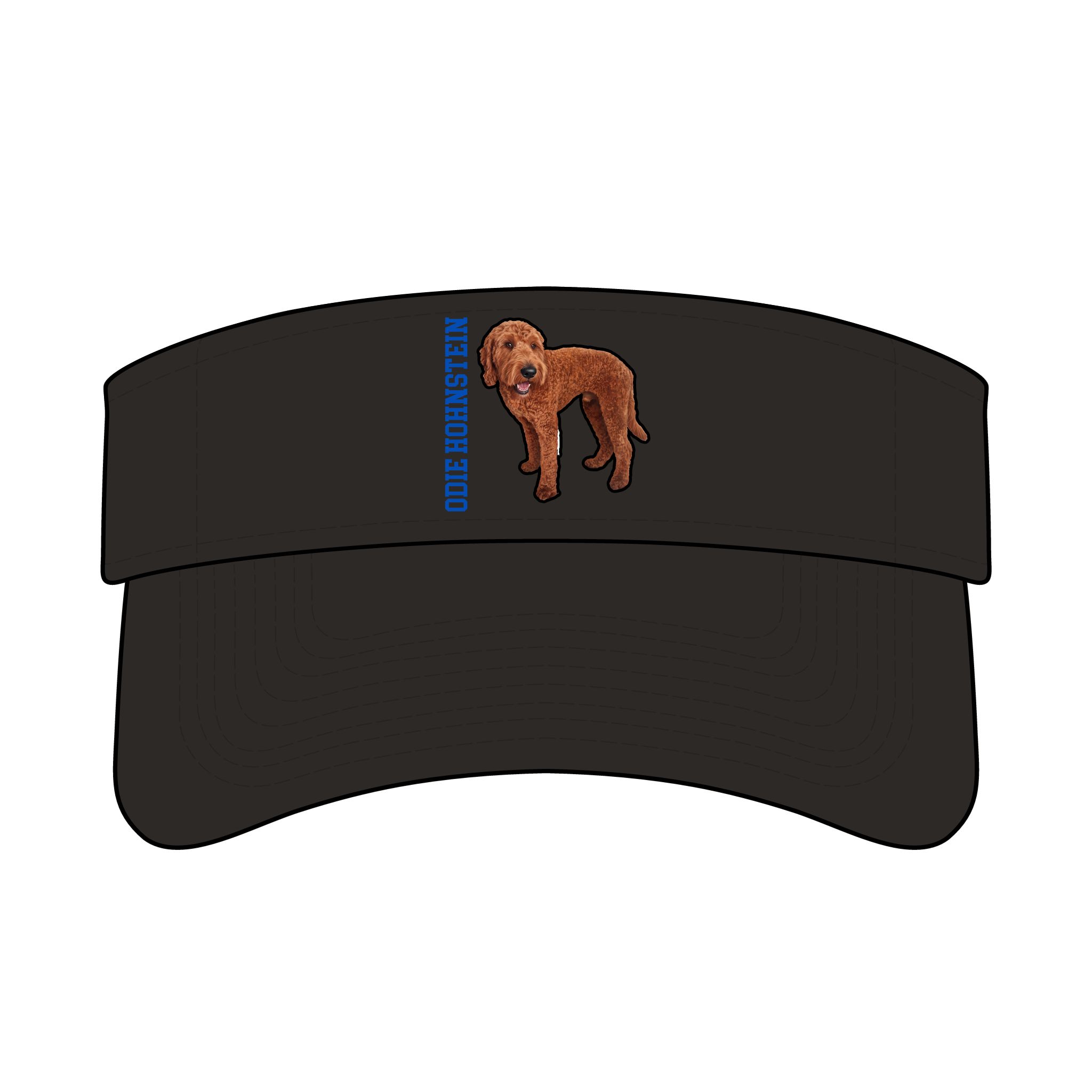 Poly Visor — character_name_vertical in Black