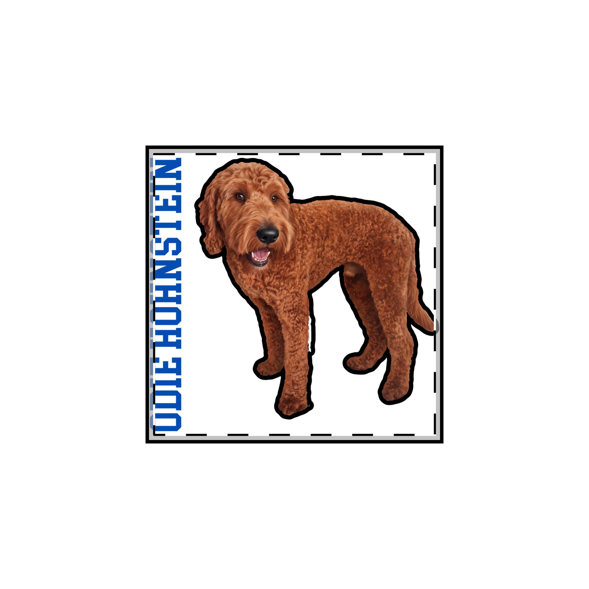 Custom Shape Metal Pin — character_name_vertical in Classic