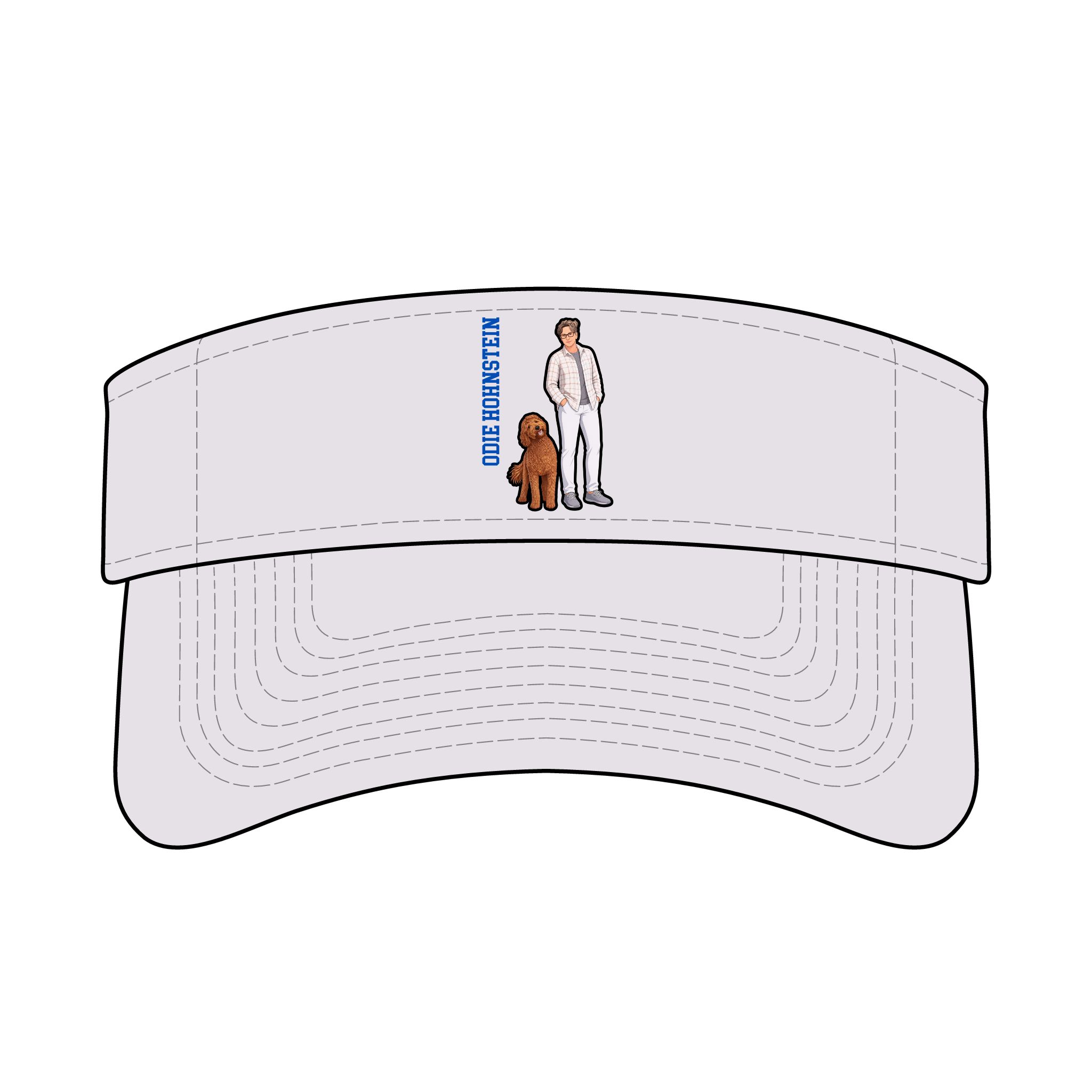 Poly Visor — character_name_vertical in White