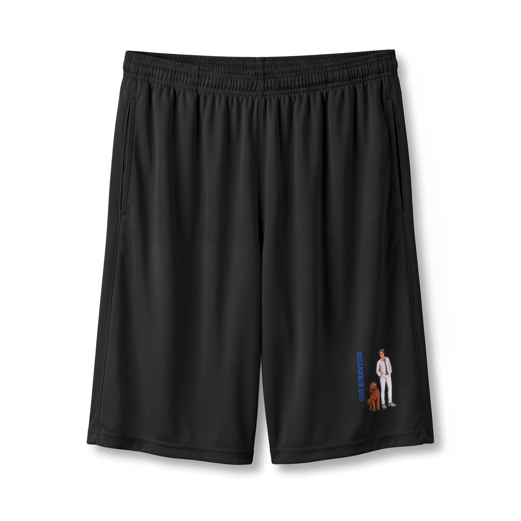 Shorts — character_name_vertical in Black
