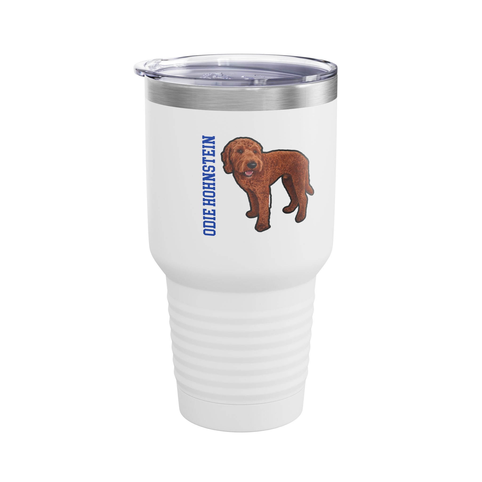 30oz Tumbler — character_name_vertical in White