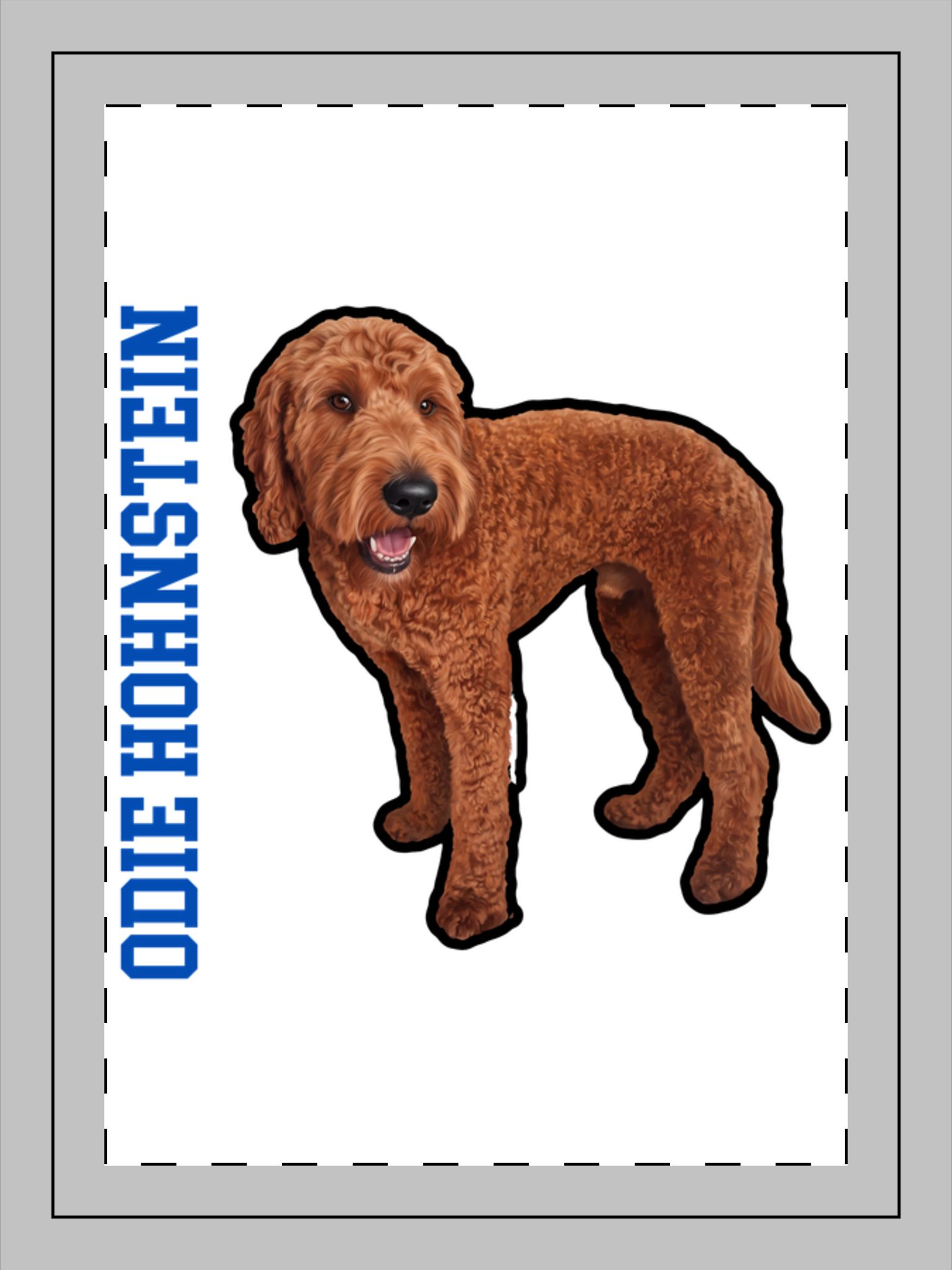 Portrait Frame Ornament — character_name_vertical in Classic