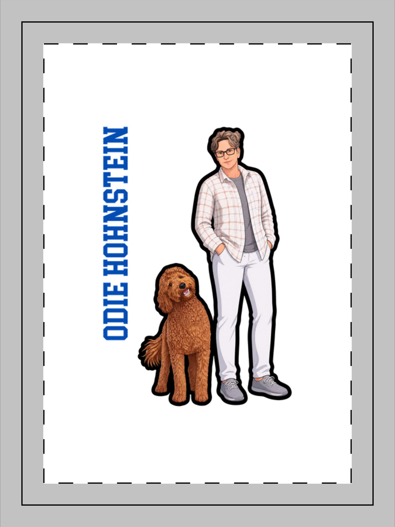 Portrait Frame Ornament — character_name_vertical in Classic