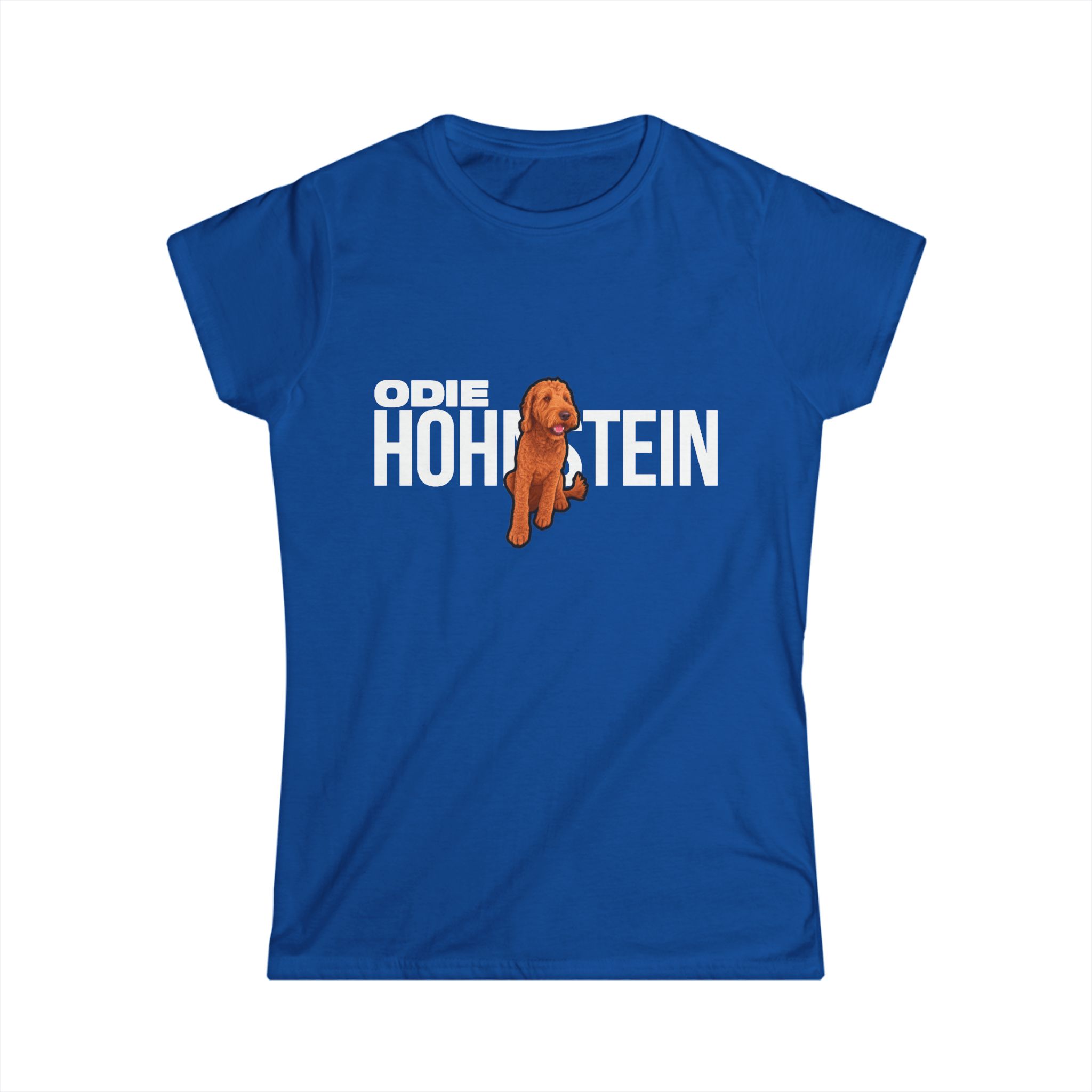 Women's Softstyle Tee — character_player_name in Royal