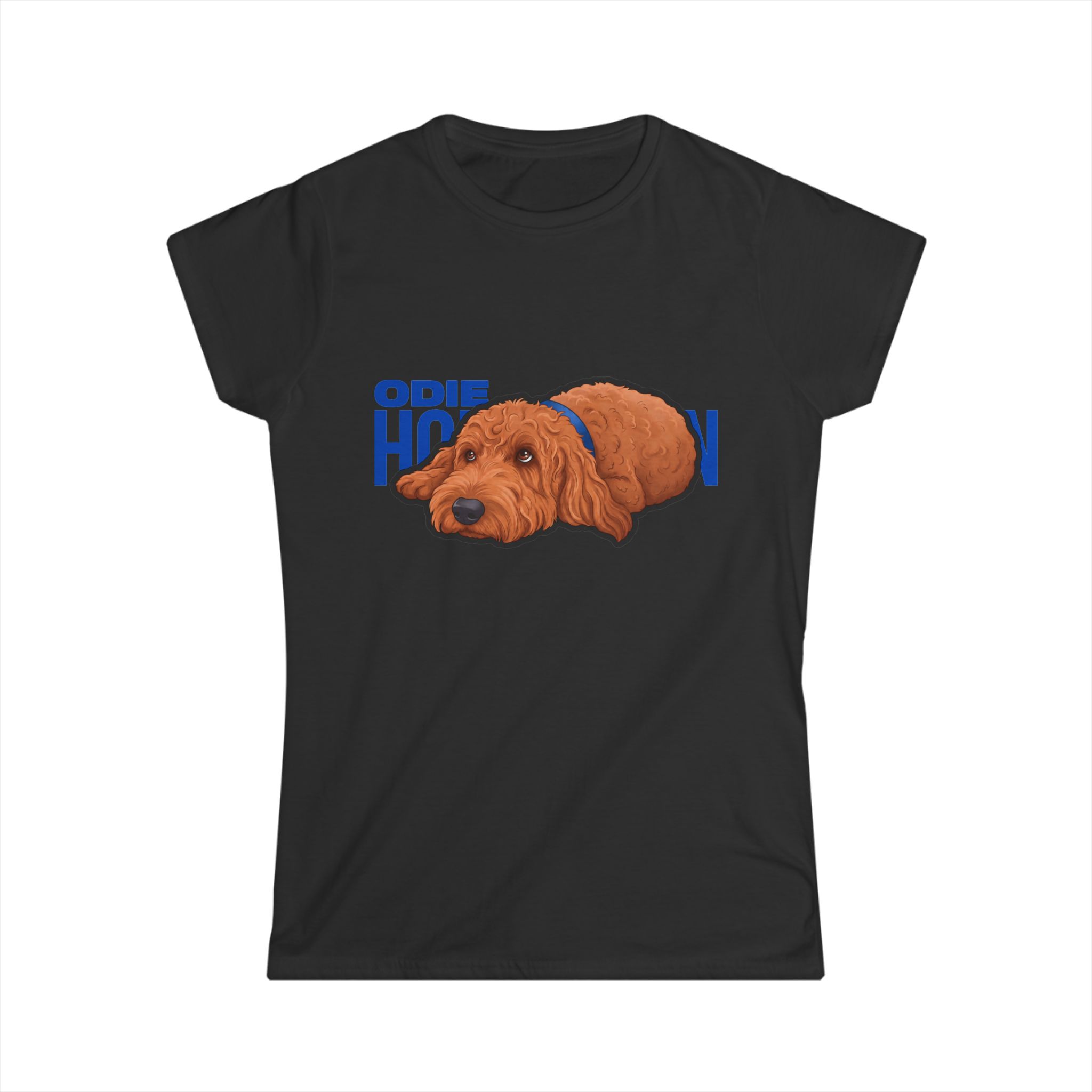 Women's Softstyle Tee — character_player_name in Black