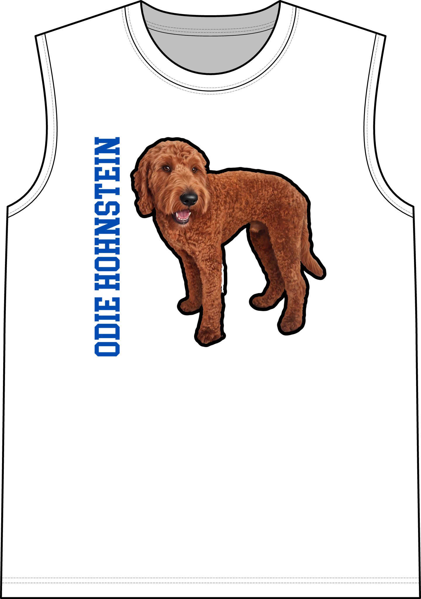 Staple Tank — character_name_vertical in White