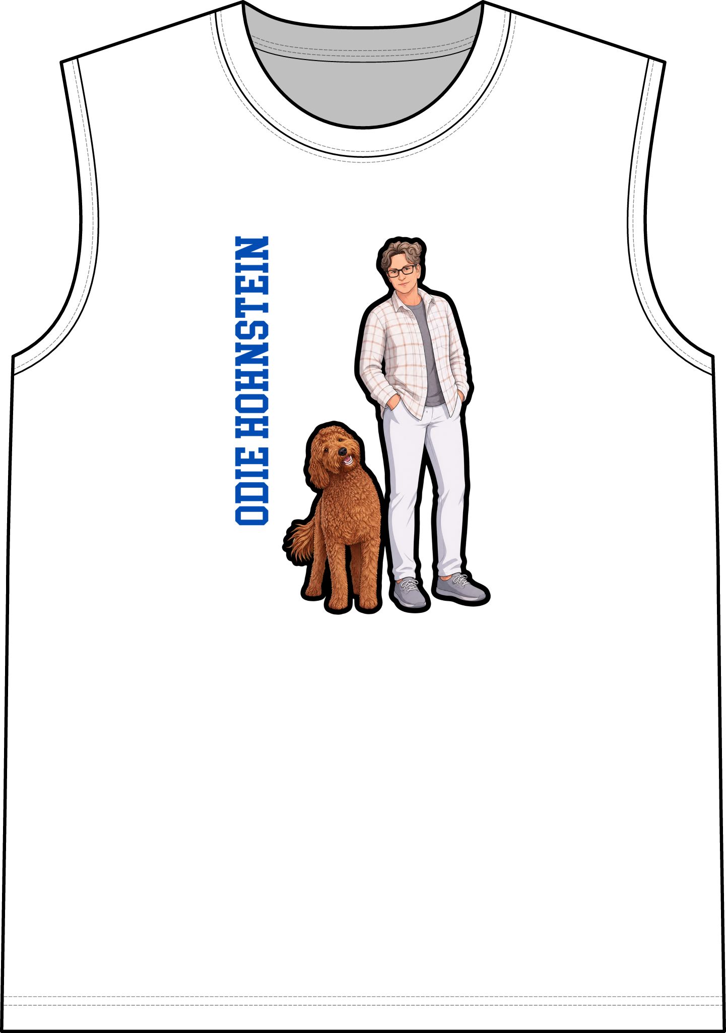 Staple Tank — character_name_vertical in White