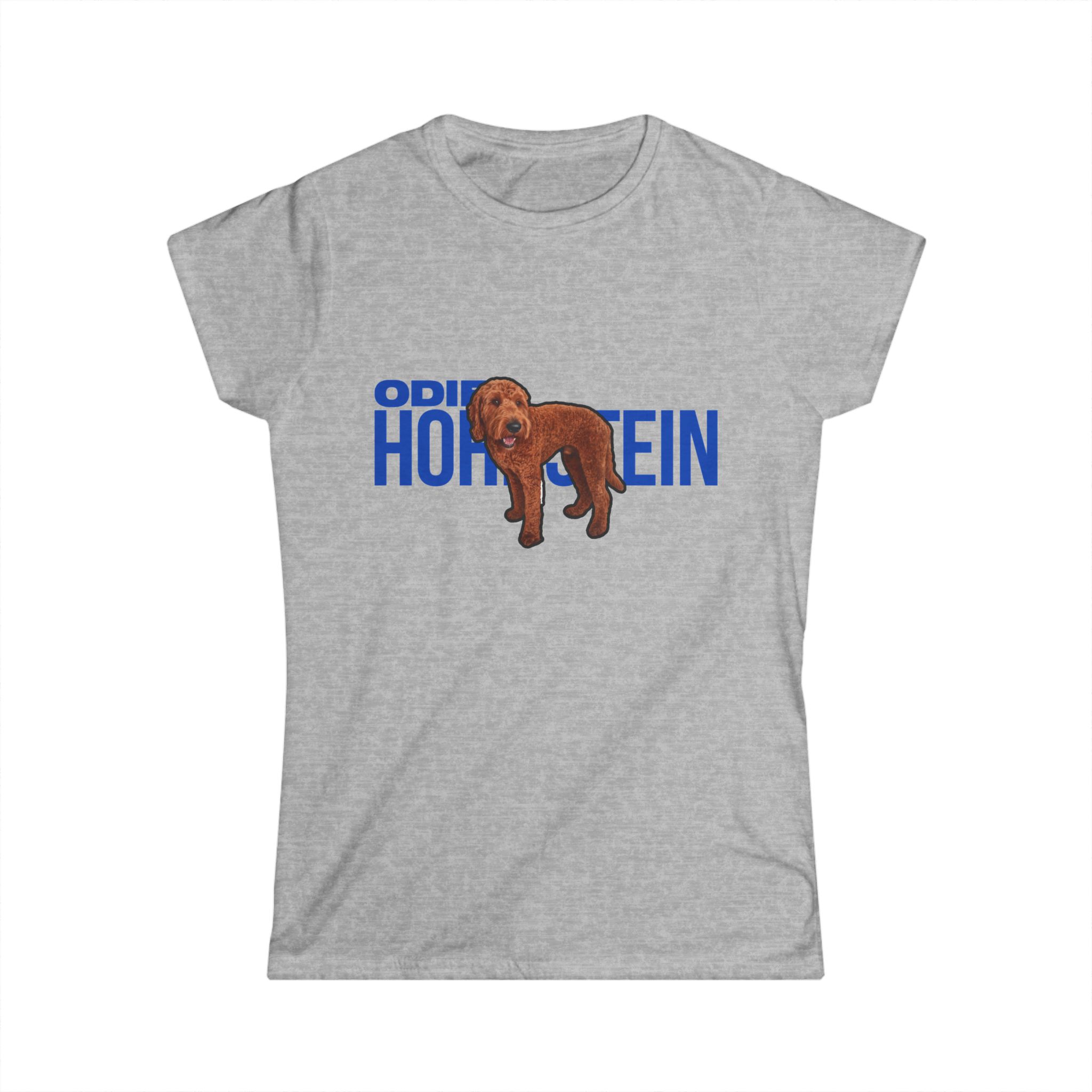Women's Softstyle Tee — character_player_name in Grey