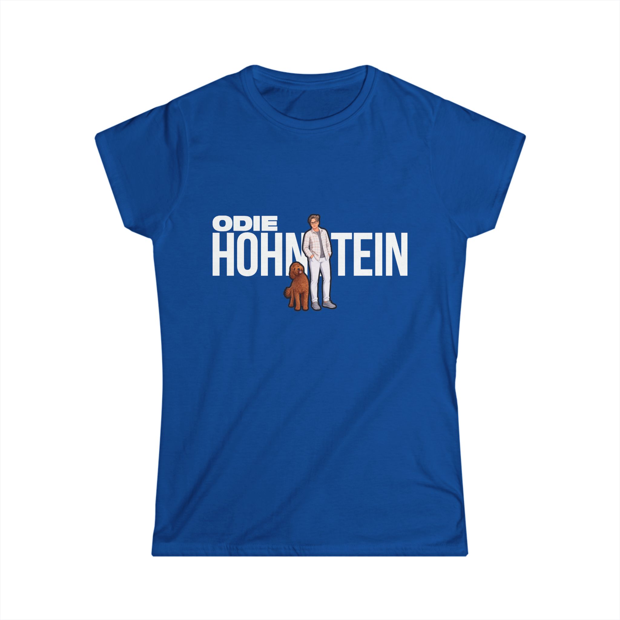 Women's Softstyle Tee — character_player_name in Royal