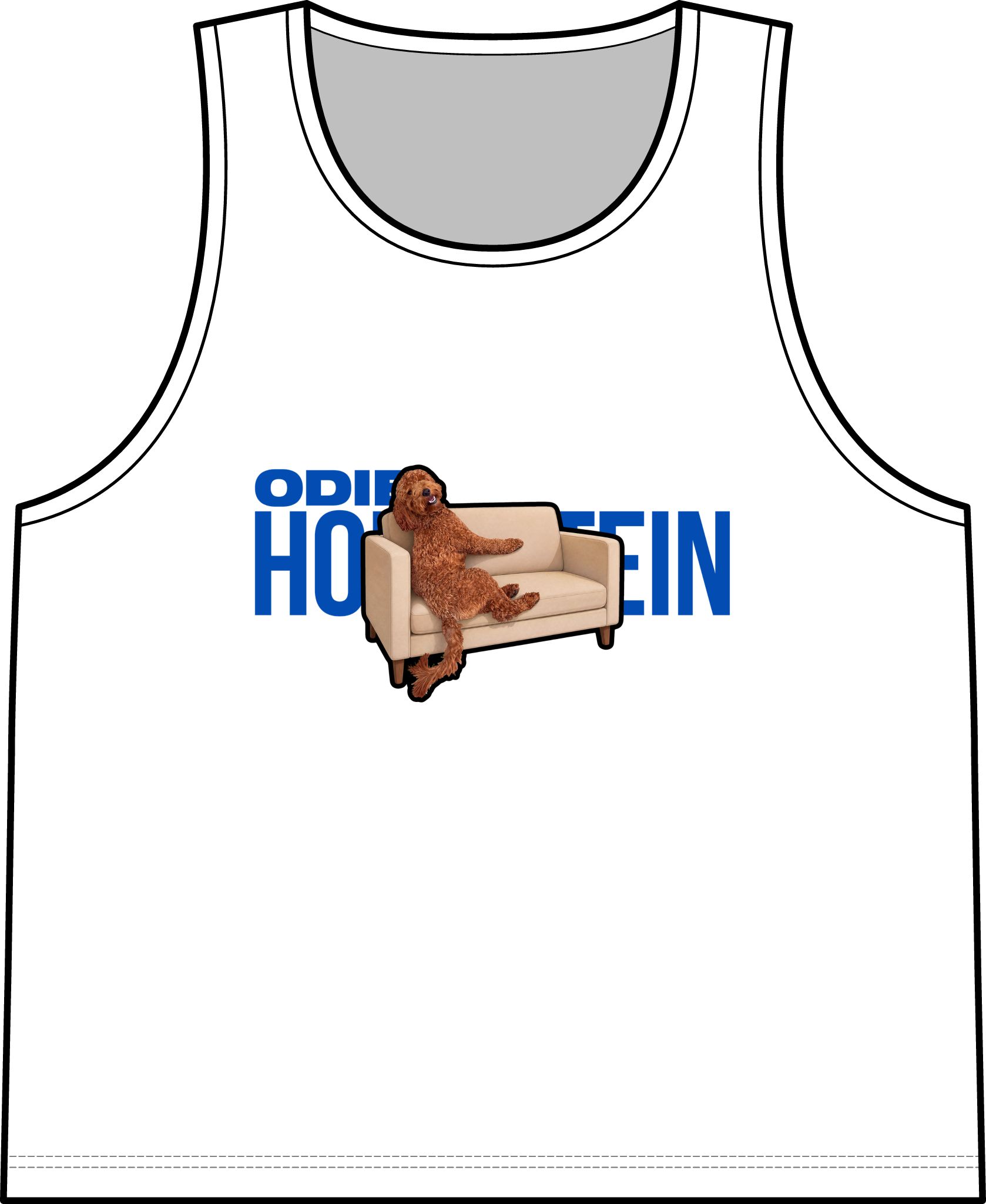 Women's Martina Tank — character_player_name in White